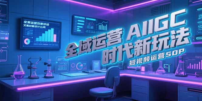全域运营AIGC时代新玩法，文案封面设计公式，短视频运营SOP-星舰联盟