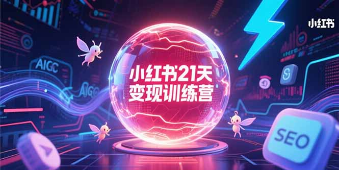 小红书21天变现训练营，AIGC工具高效应用，SEO优化核心技巧-星舰联盟