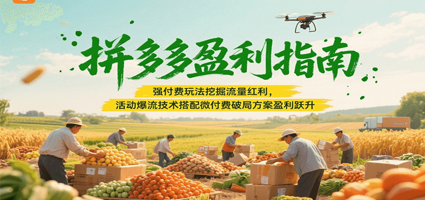 拼多多盈利指南：强付费玩法挖掘流量红利，活动爆流技术搭配微付费方案实现盈利跃升-星舰联盟