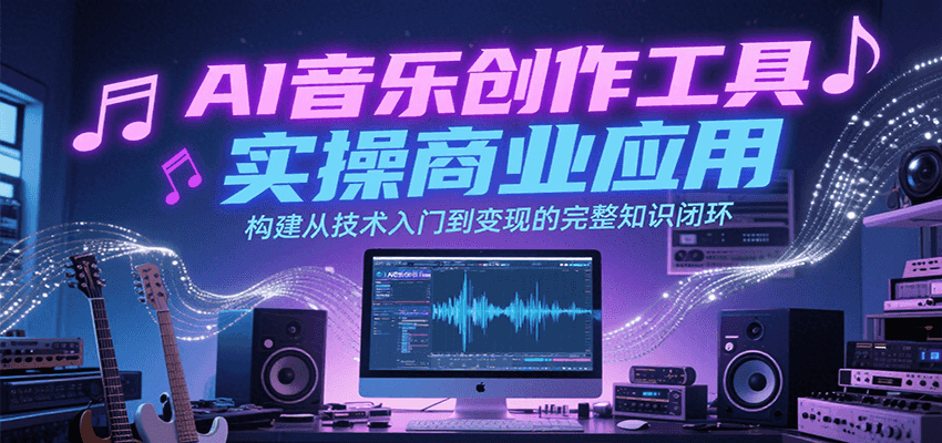 AI音乐创作工具实操商业应用，构建从技术入门到变现的完整知识闭环-星舰联盟