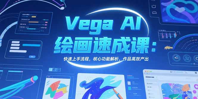 Vega AI绘画速成课：快速上手流程，核心功能解析，作品高效产出-轻创终点站