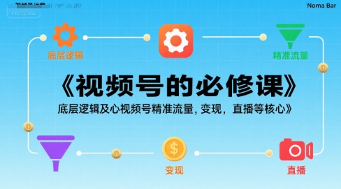 视频号的必修课，视频号的底层逻辑及核心视频号精准流量，变现，直播等核心-青年云网创—高质量项目商城