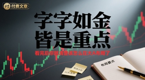付费文章：字字如金 皆是重点， 看完后 你就清楚该怎么在大A布局了-青年云网创—高质量项目商城