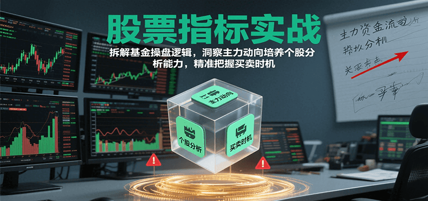 股票指标实战，基金操盘逻辑拆解，洞察主力动向培养个股分析能力把握买卖时机（更新）-華夏云创