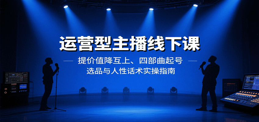 运营型主播线下课：提价值降互上、四部曲起号、选品与人性话术实操指南-華夏云创