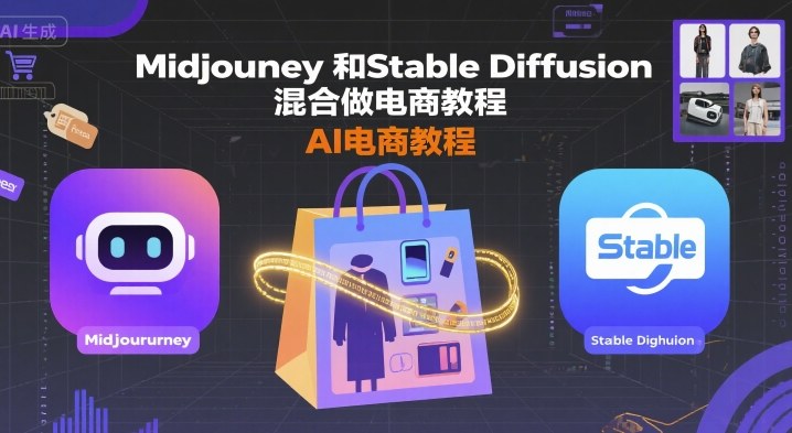 Midjourney和Stable Diffusion混合做电商教程-ai电商教程-test