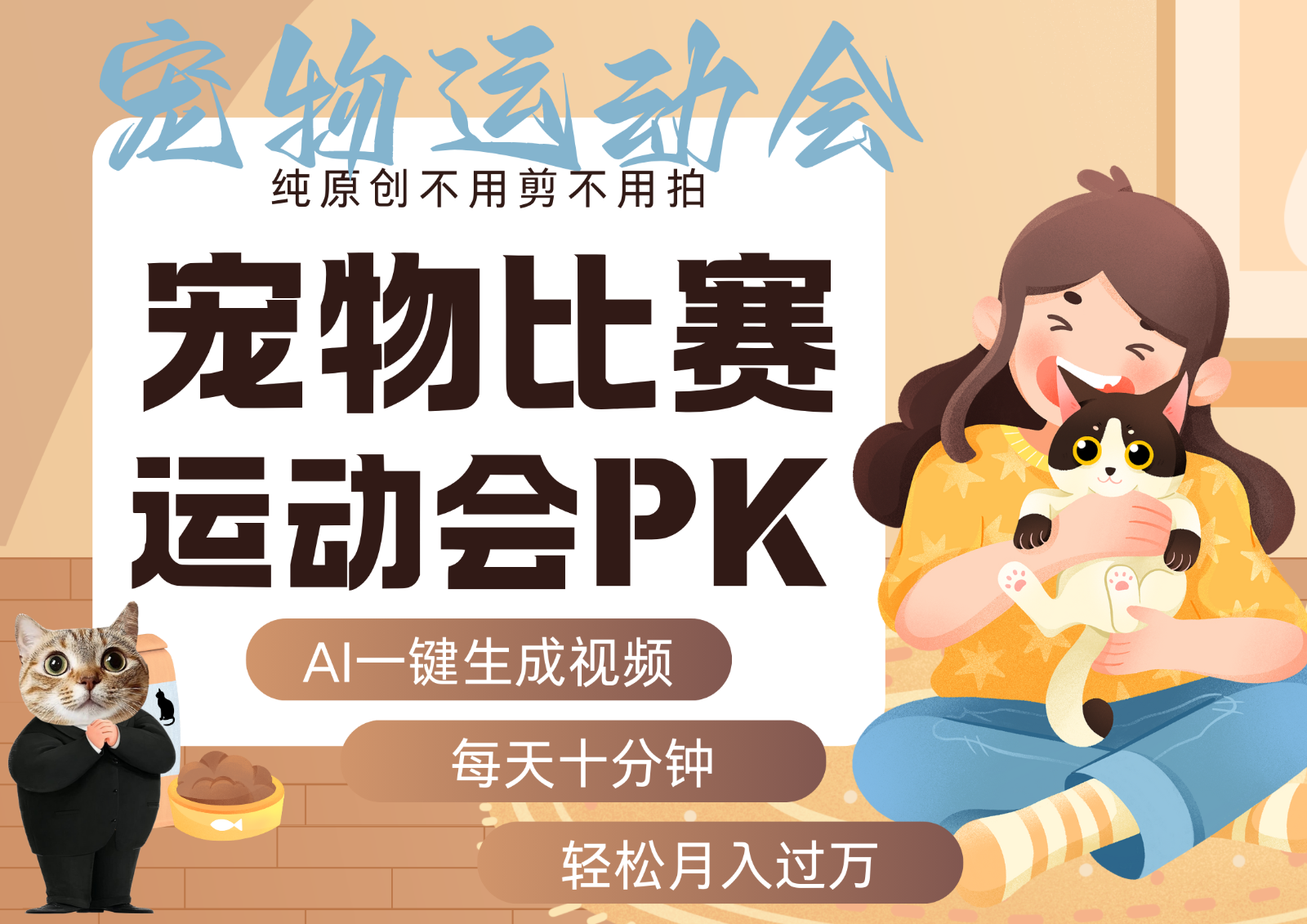 AI萌宠运动员跳水 射击  篮球  足球比赛   每天十分钟 附详细提示词文案库  代替做…-星舰联盟