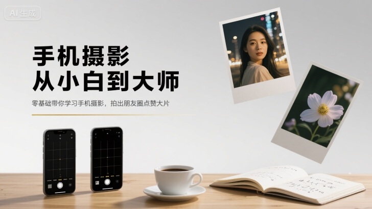 手机摄影从小白到大师，零基础带你学习手机摄影，拍出朋友圈点赞大片-青年云网创—高质量项目商城