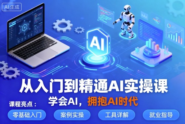 从入门到精通AI实操课，学会AI，拥抱AI时代-搞个副业