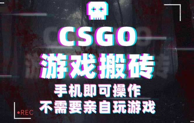 CSGO游戏挂机捡漏，单日扫货500+，年底小高峰上车可吃肉，手机即可操作…-百创网