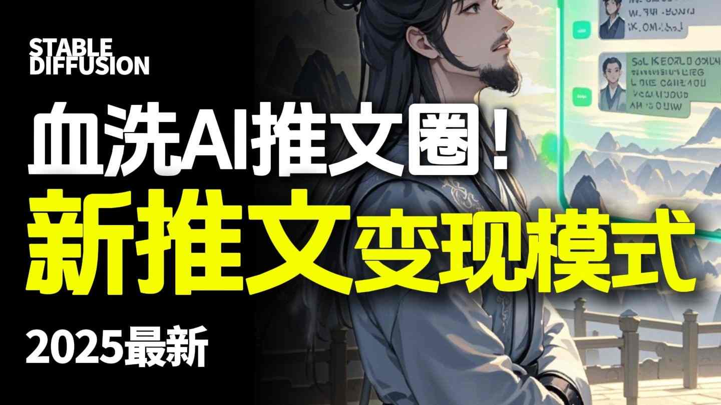 最新AI动态电影漫画小说推文，全流程实操教学，小白也能月入1W+-轻创终点站