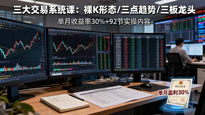 三大交易系统课:裸K形态/三点趋势/三板体系,单月收益率30%+92节实操内容 20251015063405-68ef405da0269.jpg
