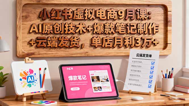 小红书虚拟电商9月课:AI原创技术+爆款笔记制作+云端发货,单店月利3万+ 20251016044654-68f078be32c81.jpg
