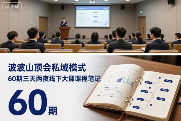 波波山顶会私域模式60期三天两夜线下大课课程笔记（文档）-飞叔云网创