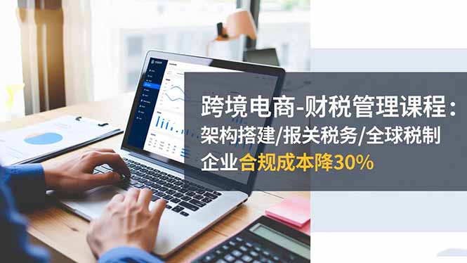 跨境电商-财税管理课程：架构搭建/报关税务/全球税制，企业合规成本降30%-安小熙网创平台