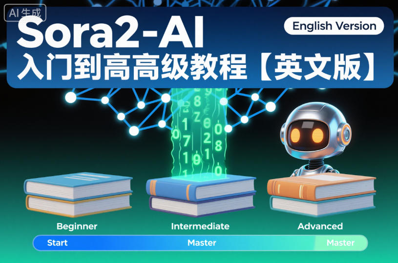 Sora2-AI入门到高级教程【英文版】-轻创终点站
